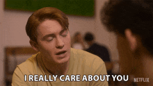 I Really Care About You Charlie Spring GIF - I Really Care About You Charlie Spring Nick Nelson GIFs