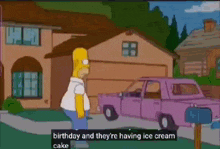 Homer Simpson Ned Flanders GIF - Homer Simpson Ned Flanders But Ice Cream Cake GIFs