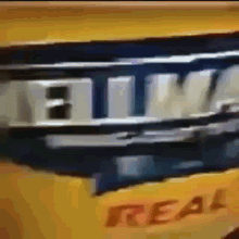 a close up of a cereal box that says real