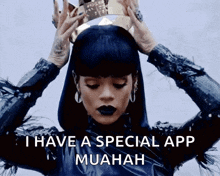 Rihanna Crown GIF