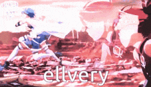the word elvery that is on a purple background