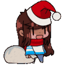 loritta cute christmas hat spin
