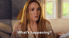 a woman says what 's happening in a disney freakier friday ad