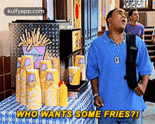Who Wants Some Fries?!.Gif GIF - Who Wants Some Fries?! Person Human GIFs