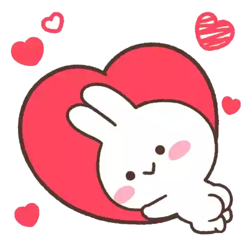 Cute Bunny Butt Sticker - Cute Bunny Butt Love You Stickers