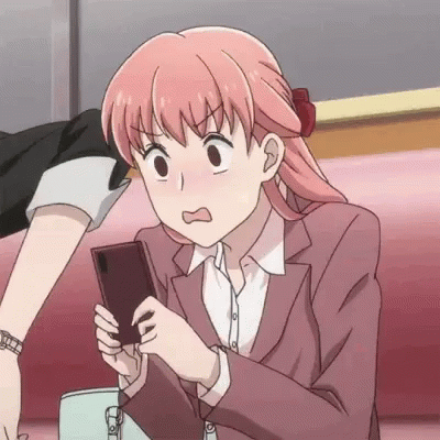 Anime Surprise GIF - Anime Surprise Phone - Discover & Share GIFs
