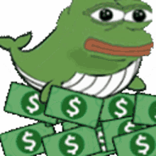 pepe whale whaling money wasting money