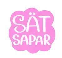 a sticker that says " sat sapar " on a cloud