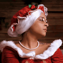 Annoyed Mrs Claus GIF - Annoyed Mrs Claus Lilly Singh GIFs