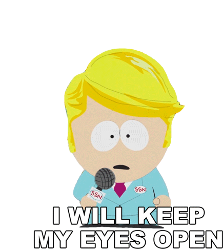 I Will Keep My Eyes Open Butters Stotch Sticker - I Will Keep My Eyes Open Butters Stotch South Park Stickers