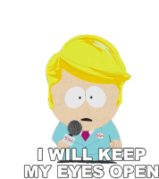I Will Keep My Eyes Open Butters Stotch Sticker - I Will Keep My Eyes Open Butters Stotch South Park Stickers
