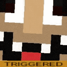a picture of a cartoon character with the word triggered underneath it
