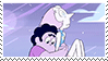 a cartoon of steven universe characters hugging each other with a purple background .