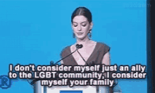 Anne Hathaway Lgbt GIF - Anne Hathaway Lgbt I Consider Myself Your Family GIFs