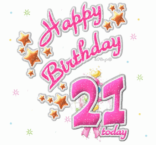 21st Birthday Happy Birthday GIF - 21st Birthday Happy Birthday Happy Birthday To You - Discover & Share GIFs