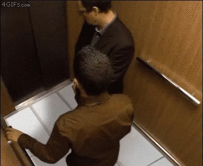 creepy elevator illusions
