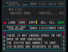 a computer screen displays a message that the system was unable to save