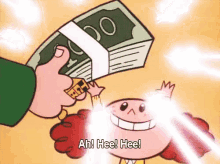 Ah! Hee Hee! GIF - Money Rich Greed GIFs