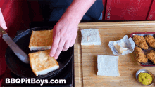 Flip Toast Bbq Pit Boys GIF - Flip Toast Bbq Pit Boys Toasting The Bread GIFs