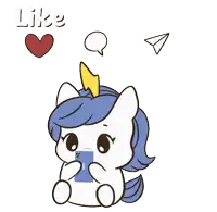 a cartoon of a unicorn with a lightning bolt on its head and the words comment below it