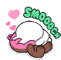 a cartoon drawing of a person covering their face with their hands with the word smooo written around them