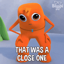 That Was A Close One Bendjamin GIF - That Was A Close One Bendjamin Blippi Wonders - Educational Cartoons For Kids GIFs