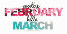 March Goodbyefebuary GIF - March Goodbyefebuary Hellomarch GIFs