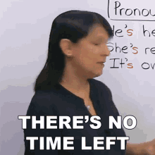 Theres No Time Left Rebecca GIF - Theres No Time Left Rebecca Engvid GIFs