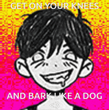 Omori Get On Your Knees GIF - Omori Get On Your Knees Like A Dog GIFs