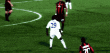 a soccer player with the number 29 on their jersey
