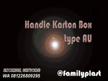 box handle carton