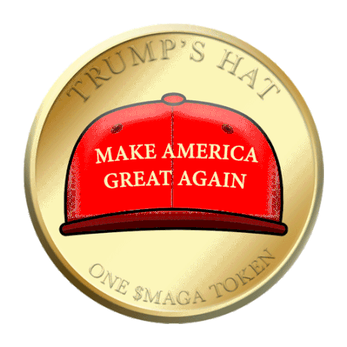 Maga Token Trump Maga Coin Sticker - Maga Token Trump Maga Coin Trumps Hat Stickers
