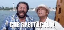 Bud Spencer Terence Hill Spettacolo Ridere Risata Divertente Ahah GIF - Wonderful Wow Spectacular GIFs