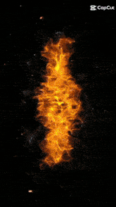 a poster with a fireball and the number 19