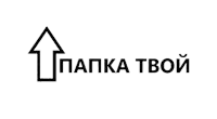 a black and white logo with an arrow pointing up