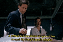 a person can lose these things and live to cash his social security checks with a man and a woman