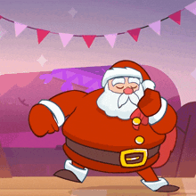 Startled Santa Claus GIF - Startled Santa Claus Om Nom Stories GIFs