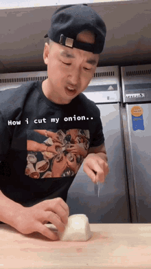 How I Cut My Onion Chef Chris Cho GIF