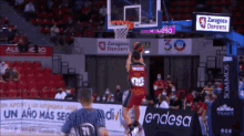 Okoye Dunk GIF - Okoye Dunk Basket Zaragoza GIFs