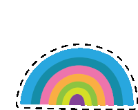 Rainbow Pride Sticker - Rainbow Pride Banff Pride Stickers