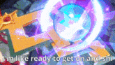 a pixelated image with the words " i 'm like ready to get on and shi " at the bottom