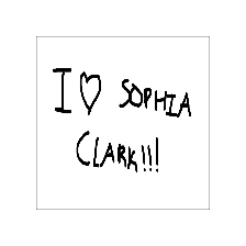 Sophia Clark Sticker - Sophia Clark I Love You Stickers