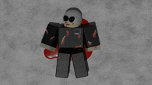 a drawing of a person with a black shirt that says ' stealth ' on the front
