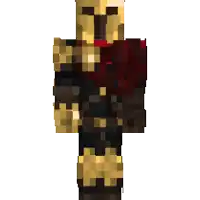 a minecraft character with a helmet and armor