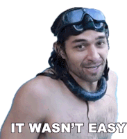 It Wasnt Easy Wil Dasovich Sticker - It Wasnt Easy Wil Dasovich It Was Hard Stickers