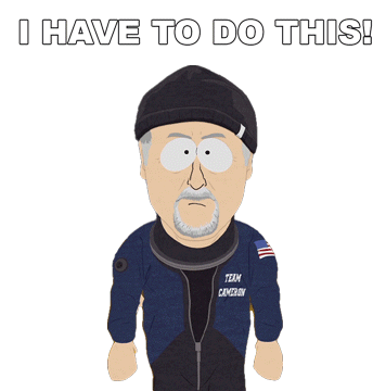 I Have To Do This James Cameron Sticker - I Have To Do This James Cameron South Park Stickers