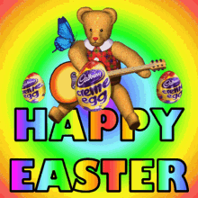 Easter Teddy Bear Happy Easter GIF - Easter Teddy Bear Happy Easter Cute Easter Bear GIFs