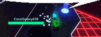 a screenshot of a video game with the name cocogalaxy678 at the top