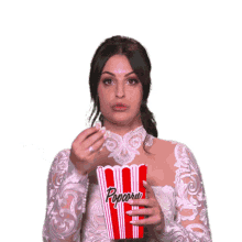eating popcorn entertained whats happening whats going on drama