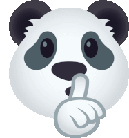 Shh Panda Sticker - Shh Panda Joypixels Stickers